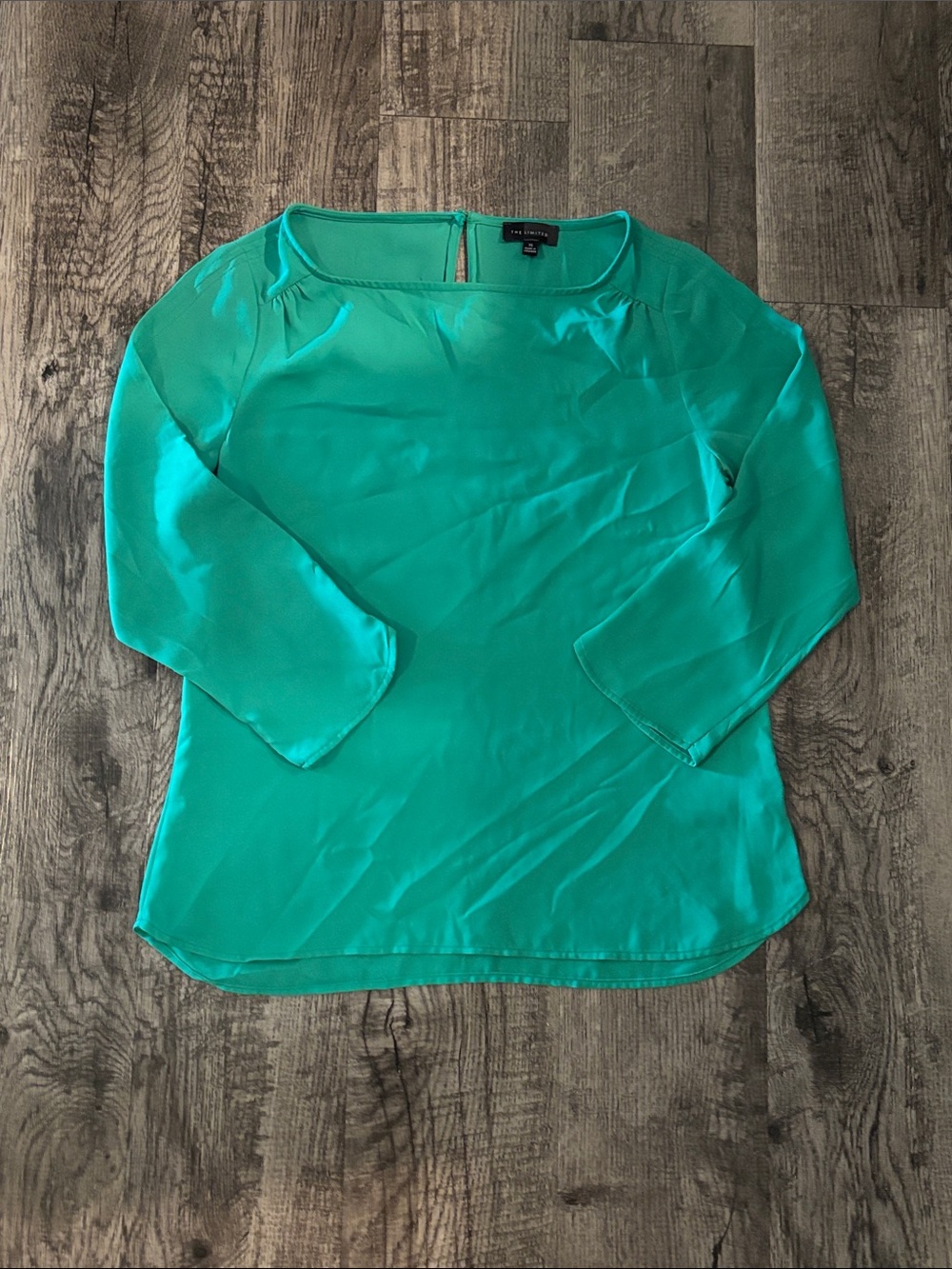The Limited 3/4 Sleeve Blouse - Green - Size XSmall